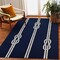 The Rug Department Liora Manne Capri Ropes Indoor Outdoor Area Rug Navy